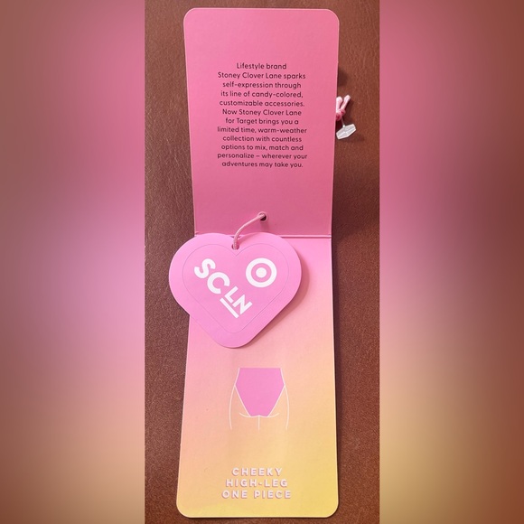 BNWT! STONEY CLOVER LN X TARGET, PASTEL, TIE DYE, CHEEKY, HIGH - LEG, ONE PIECE - Picture 16 of 16